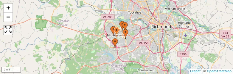 Related schools map