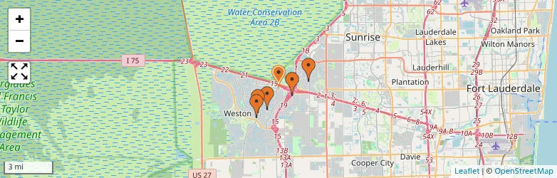 Related schools map