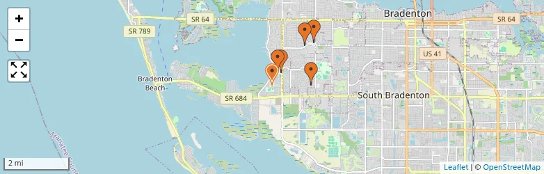Related schools map