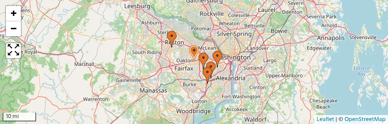 Related schools map