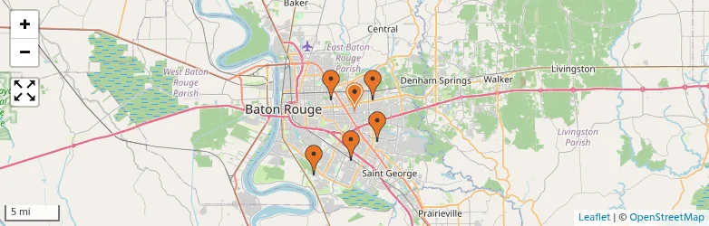 Related schools map