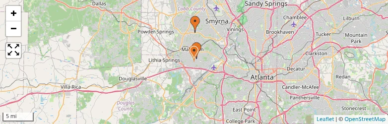 Related schools map