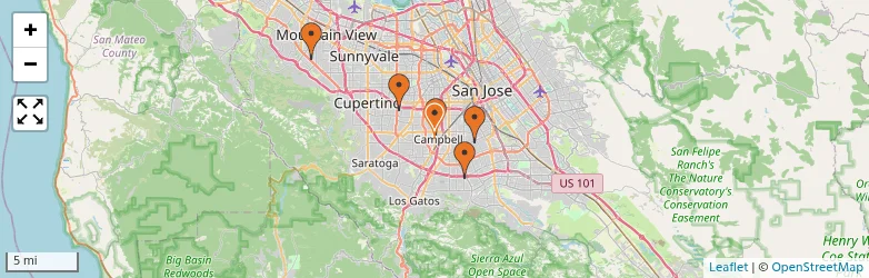 Related schools map