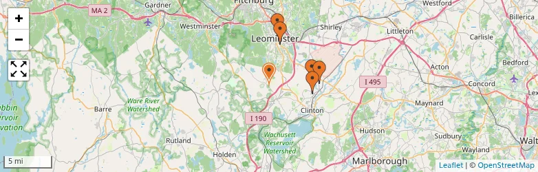 Related schools map