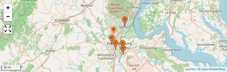 Related schools map