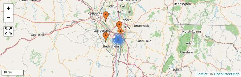Related schools map