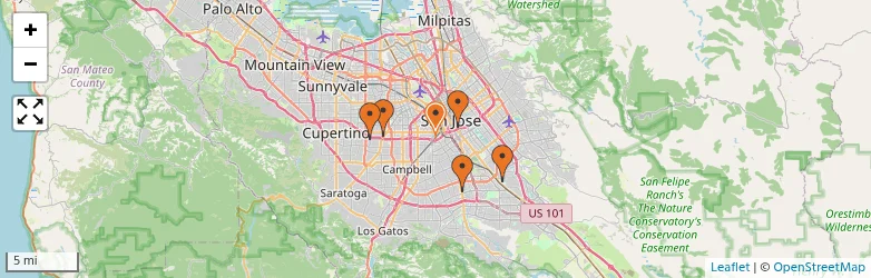 Related schools map