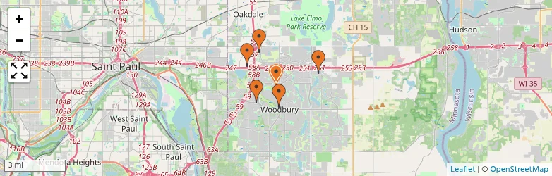 Related schools map