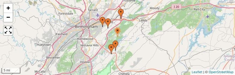 Related schools map