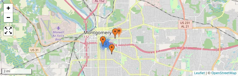 Related schools map