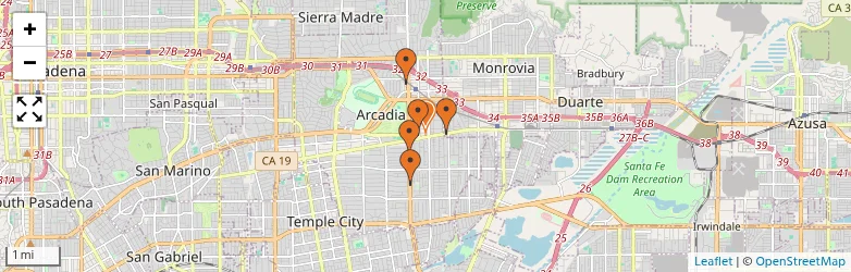 Related schools map