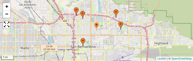 Related schools map