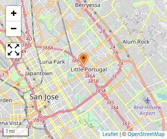 Map of Cristo Rey San Jose Jesuit High School