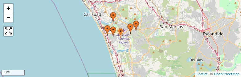 Related schools map