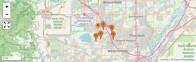 Related schools map