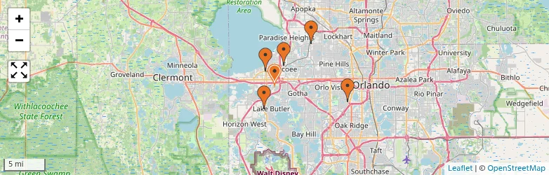 Related schools map