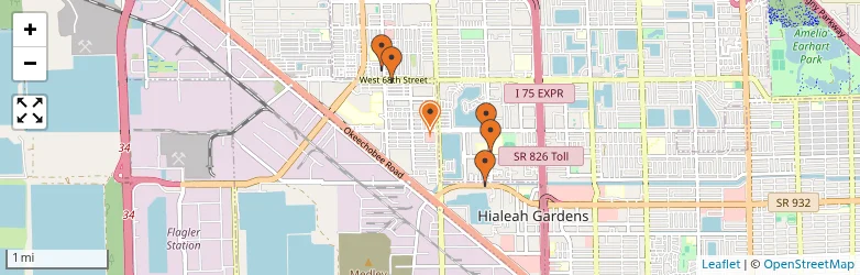 Related schools map