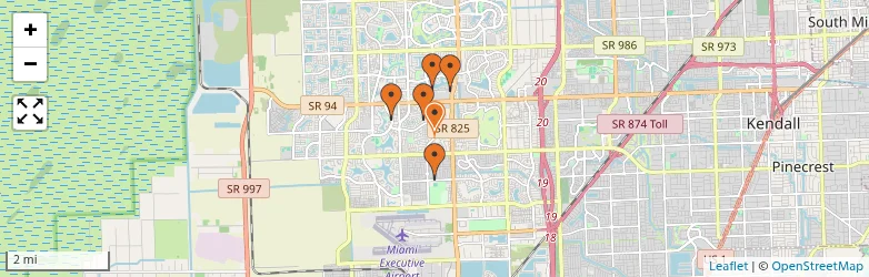 Related schools map