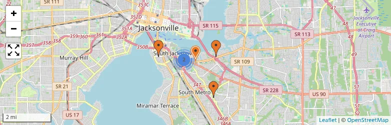 Related schools map