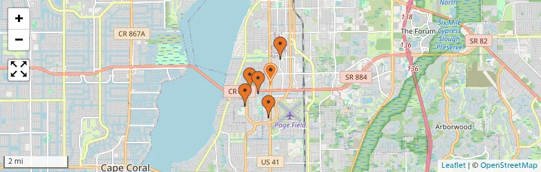 Related schools map