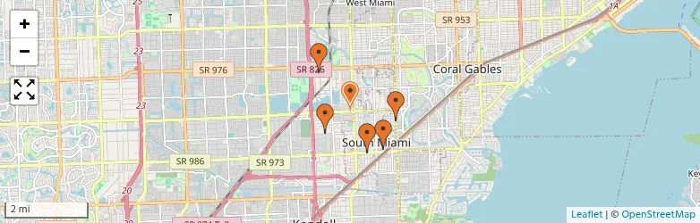 Related schools map