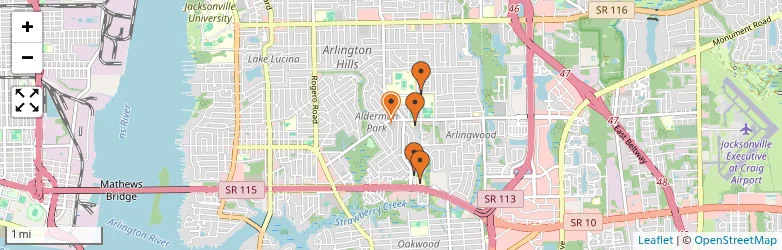 Related schools map