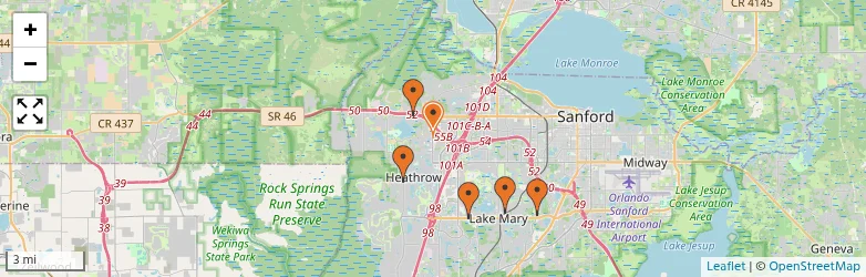 Related schools map
