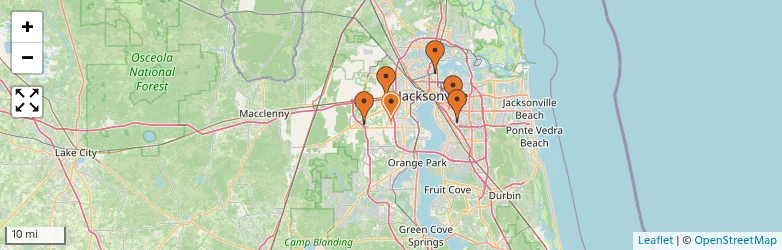 Related schools map