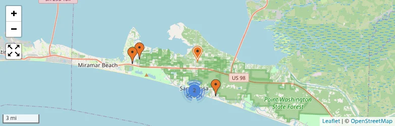 Related schools map
