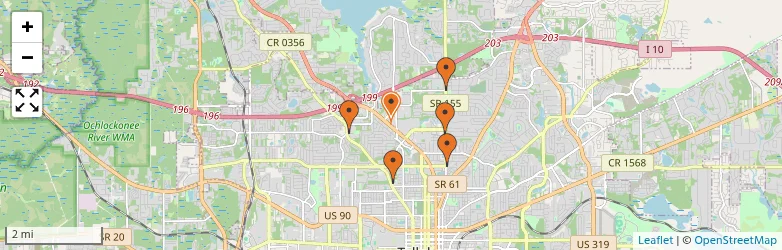 Related schools map