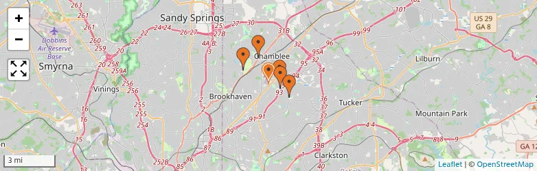 Related schools map