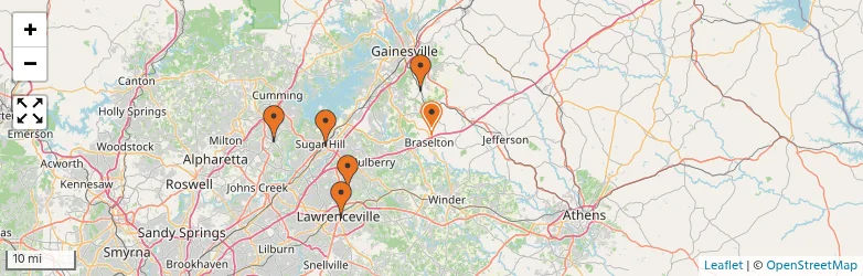 Related schools map