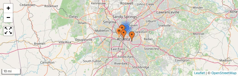 Related schools map