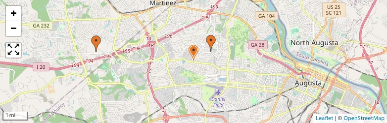 Related schools map