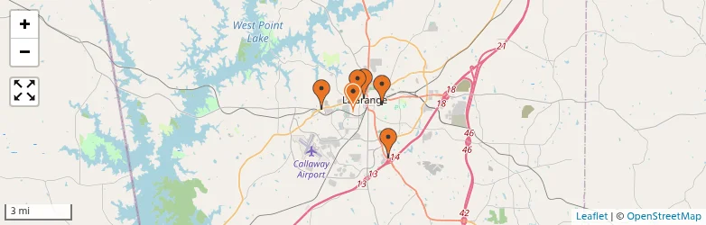 Related schools map