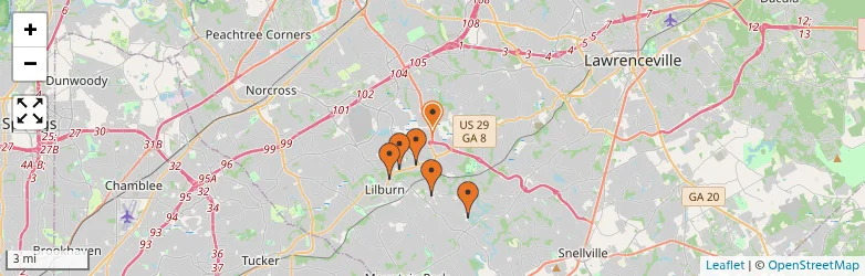 Related schools map