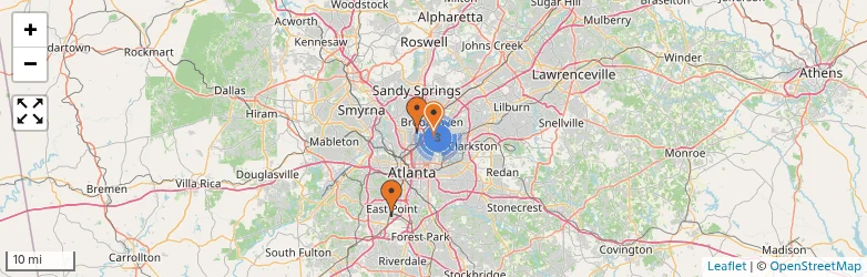 Related schools map