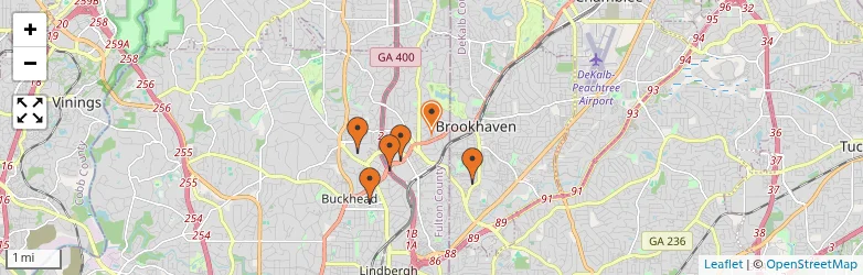 Related schools map