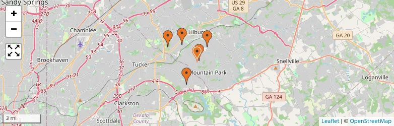 Related schools map