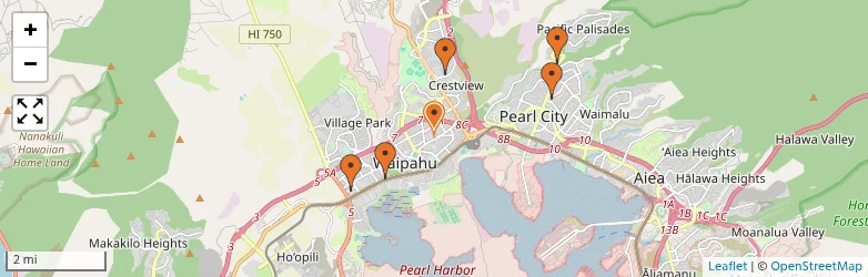 Related schools map