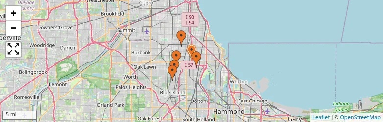 Related schools map