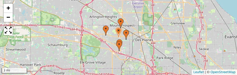 Related schools map