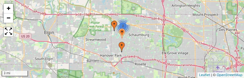 Related schools map