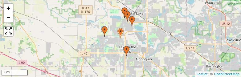 Related schools map