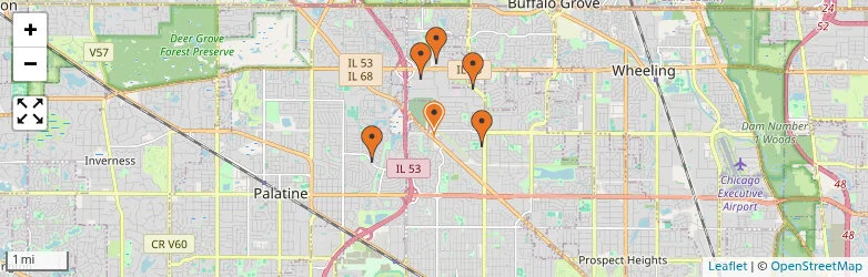 Related schools map