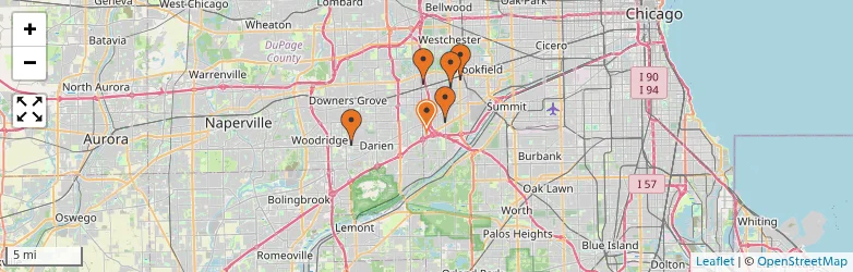 Related schools map