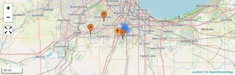 Related schools map