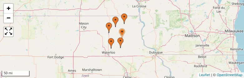 Related schools map