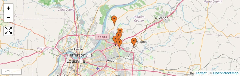 Related schools map