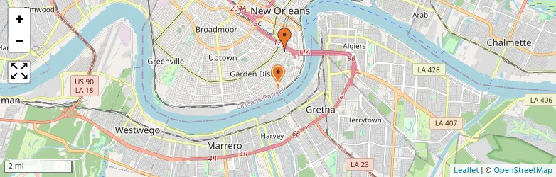 Related schools map